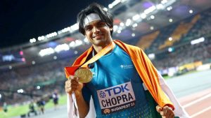 Read more about the article Neeraj Chopra’s Historic Victory: A Golden Triumph for India in World Athletics Championships 