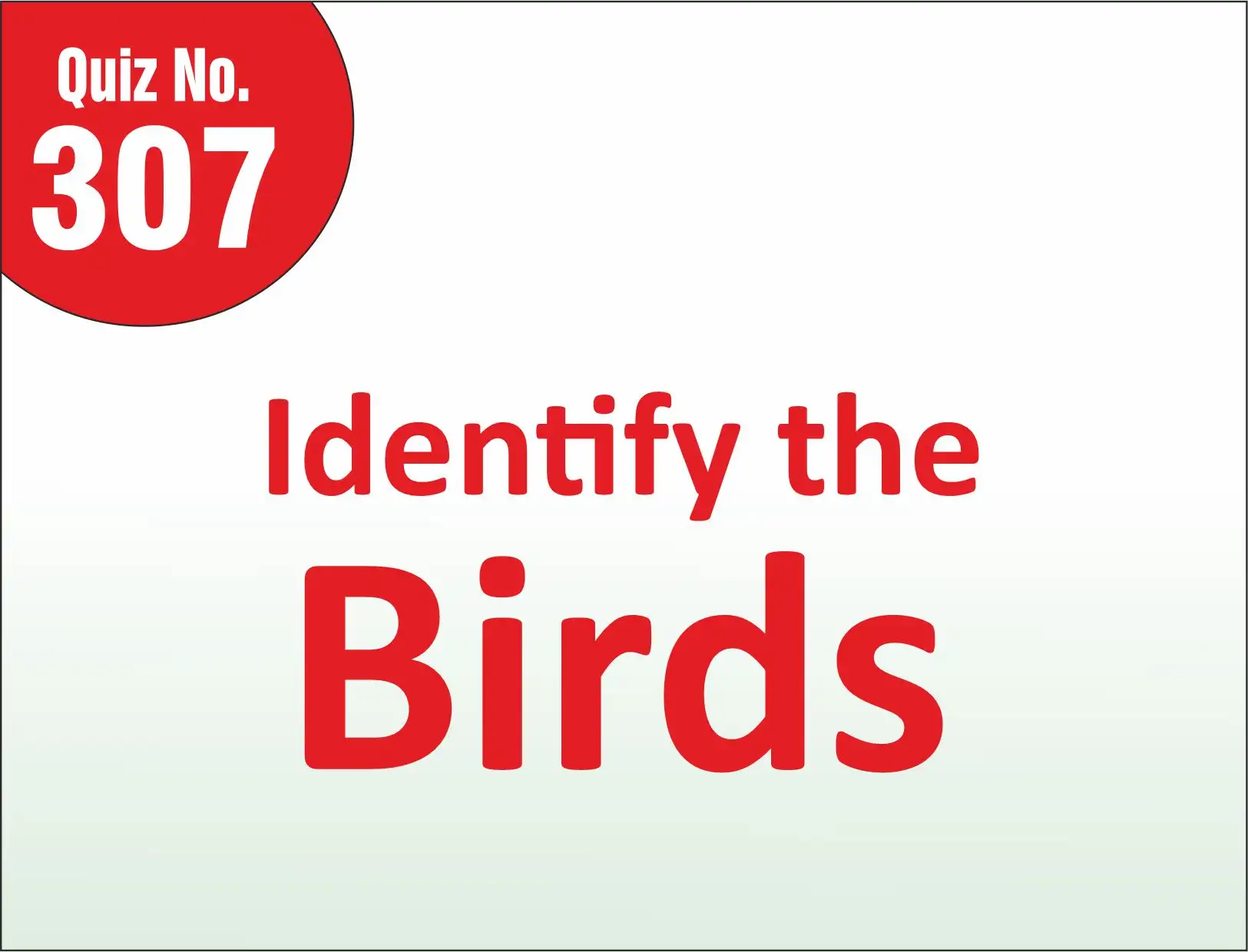 You are currently viewing FIND THE MISTAKE – Identify the Birds