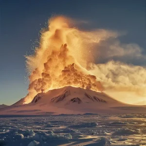 Read more about the article Antarctica’s Gold-spewing Volcano: Mount Erebus