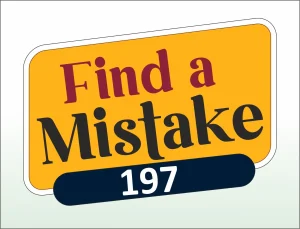 Read more about the article FIND THE MISTAKE